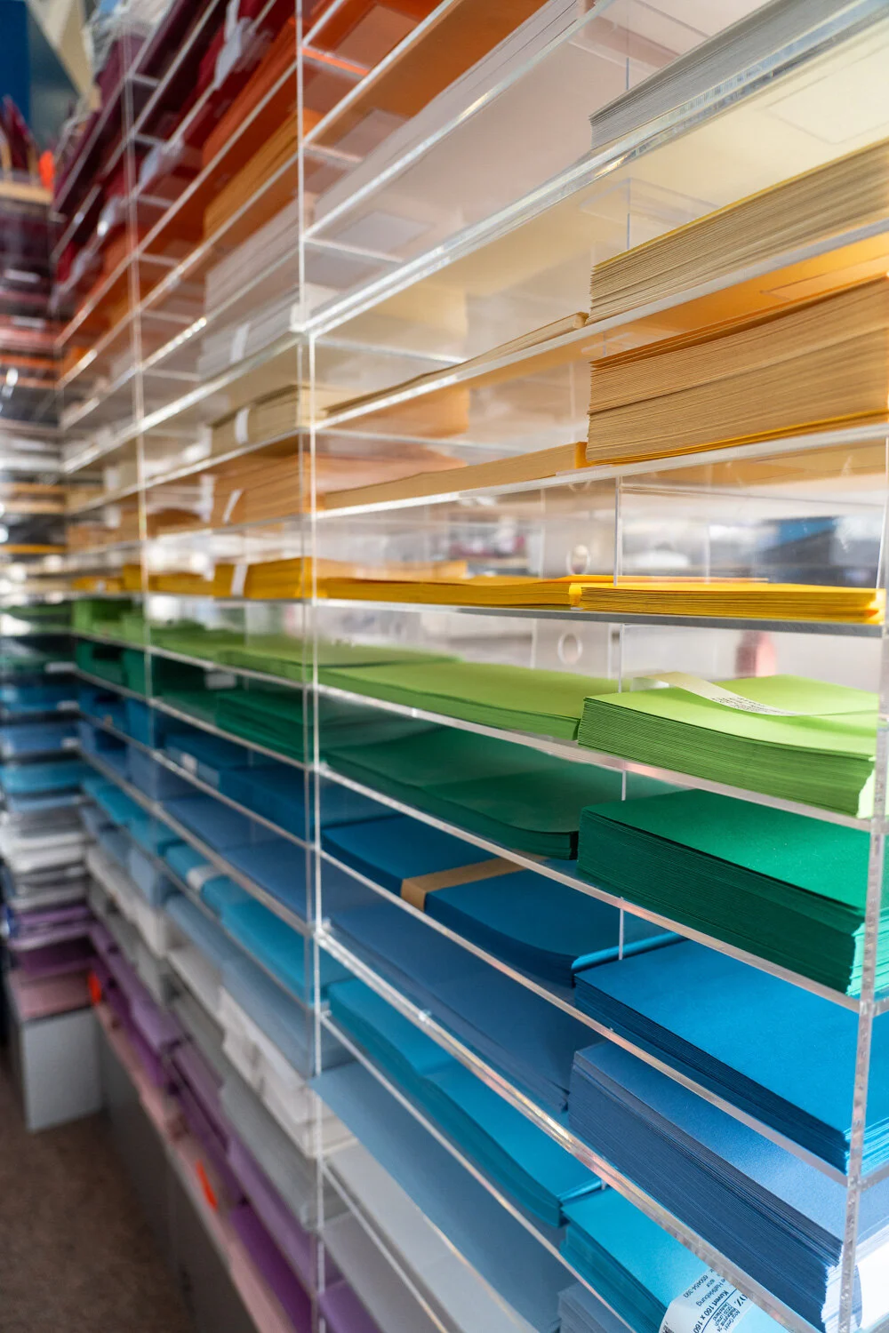 Rayon de papiers de couleur